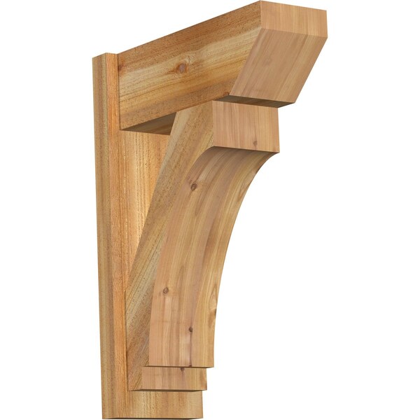 Ekena Millwork Imperial Slat Rough Sawn Outlooker, Western Red Cedar, 8"W x 20"D x 28"H OUT08X20X28IMP06RWR - main